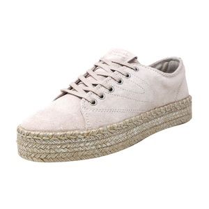 Tretorn Eve 2 Suede Glitter Junior Espadrille Sneakers Size 4